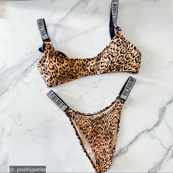 Victoria's Secret Other - Victoria Secret scoop bra bikini cheetah animal print set